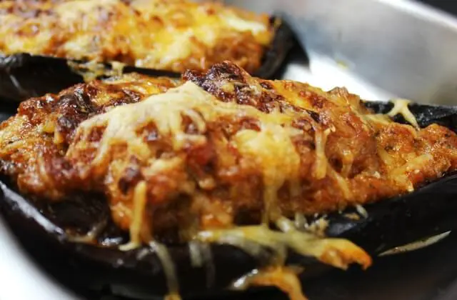 Albergínies gratinades