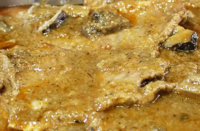 Fricandó de vedella amb bolets